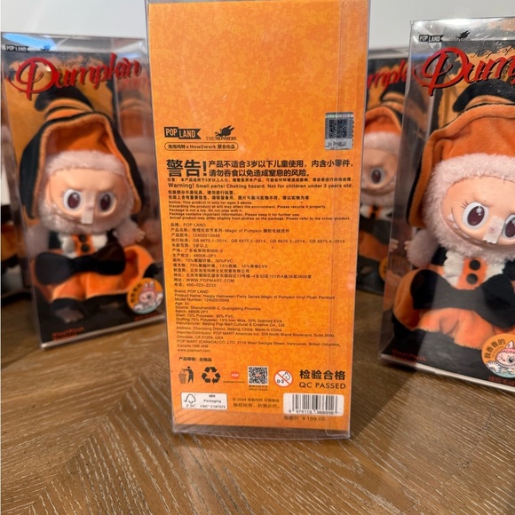 Authentic Pop Mart Labubu Magic of Pumpkin Mokoko Vinyl Plush Pendant - Picture 15 of 16